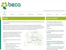 Tablet Screenshot of beca-project.eu